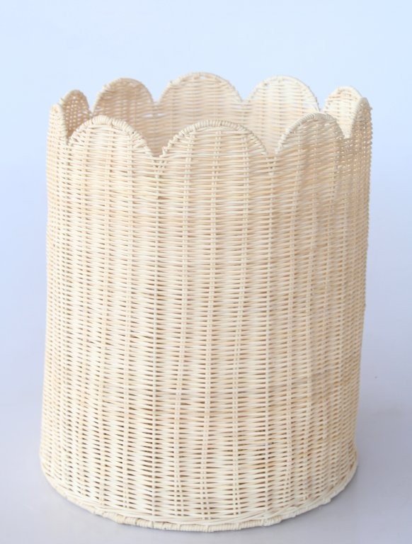 S2 Rattan Scallop Baskets